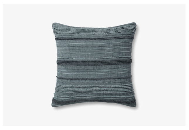 Blue Woven Pillow