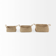 Load image into Gallery viewer, Rectangular Seagrass Baskets with Handles
