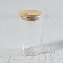 Load image into Gallery viewer, Glass Canister with Wood Lid
