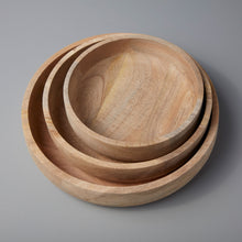 Load image into Gallery viewer, Natural Wood Mango Serving Bowl
