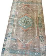 Load image into Gallery viewer, 6&#39; x 3&#39; Salmon &amp; Brown Vintage Rug
