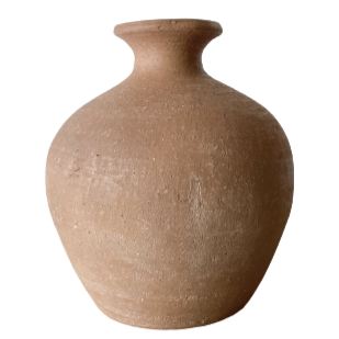Handmade Round Terra Cotta Vase