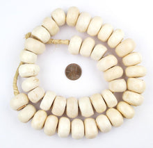 Load image into Gallery viewer, Matte White Bone Beads

