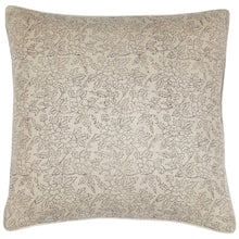 Load image into Gallery viewer, 18&quot; Natural Floral Linen Pillow
