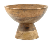 Load image into Gallery viewer, Footed Wood Bowl
