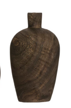 Load image into Gallery viewer, Black Charred Paulownia Wood Vase

