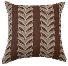 Load image into Gallery viewer, Linen Pillow with Leaves
