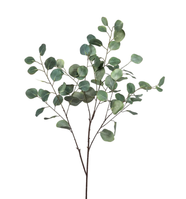 Faux Eucalyptus Stem with Round Leaves