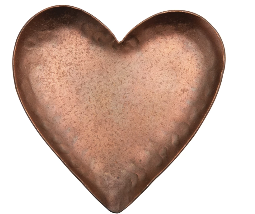 Copper Heart Shaped Tray
