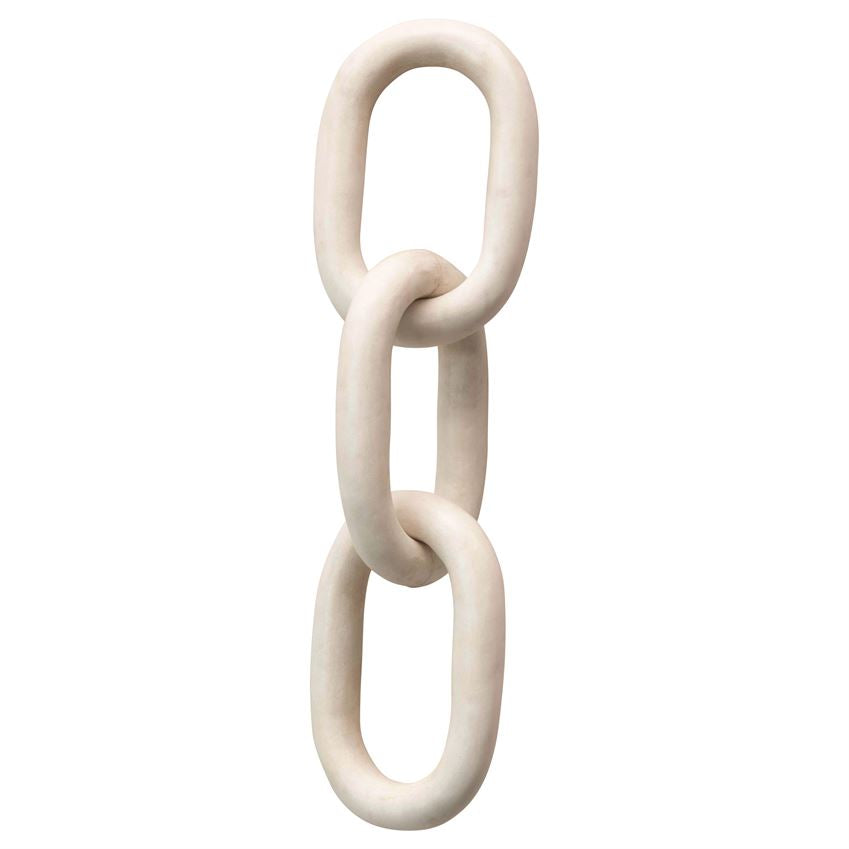 Rounded White Marble Chain