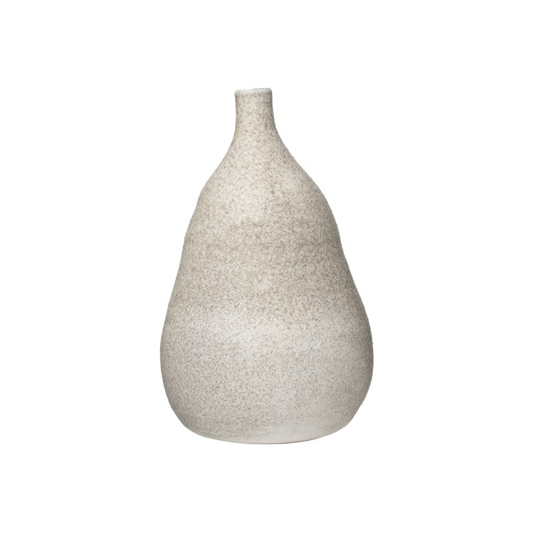 Distressed Terracotta Glazed Vase - Medium