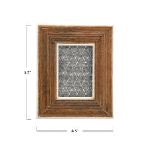 Load image into Gallery viewer, Hand-Carved Wood &amp; Bone Frame

