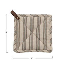 Load image into Gallery viewer, Striped Cotton Pot Holder
