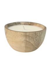 Load image into Gallery viewer, Hand Poured Candle in Mango Wood Bowl
