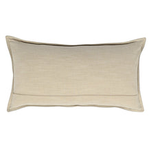 Load image into Gallery viewer, 14&quot; x 26&quot; Gray Leather Lumbar Pillow
