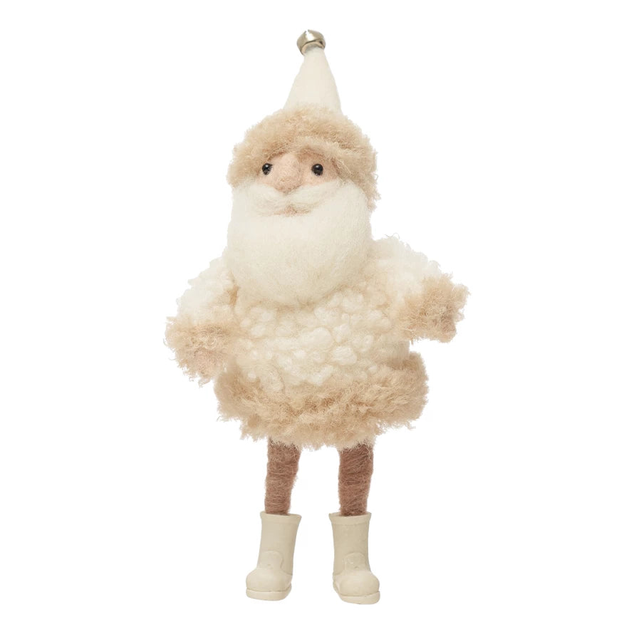Jingle Bell Wool Santa